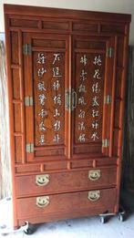 Grote chinese bruidskast handbeschilderd chinees kast