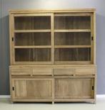 Strak afgewerkte teak kast met schuifdeuren bij indoteak!, Ophalen, 200 cm of meer, Teakhout, Nieuw