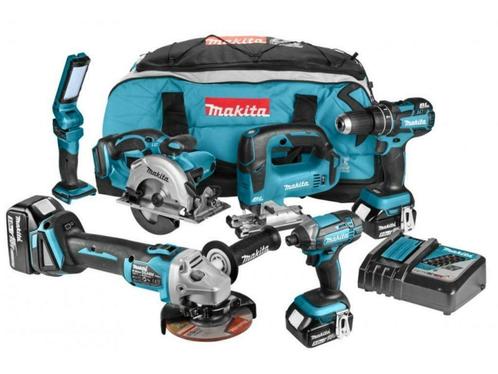 Makita DLX6082T comboset 18v koolborstelloos 3 x 5,0Ah, Doe-het-zelf en Verbouw, Gereedschap | Overige machines, Nieuw, Ophalen of Verzenden