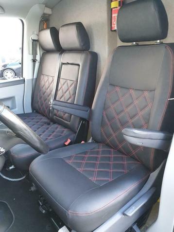 Vw transporter t5/t6 stoel en bankje+middenconsole rode ruit