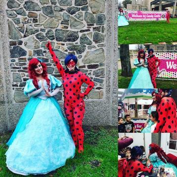 Inhuren prinses, Lady bug , Ariël, Assepoester, Doornroosje  beschikbaar voor biedingen