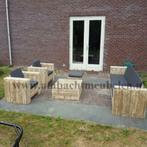 steigerhout loungebank Loungeset BANK Showroom open actie, Nieuw, Hout, Verzenden