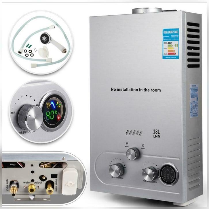 18L propaangas geiser ook in 16L gratis verzending ✅✅✅, Doe-het-zelf en Verbouw, Geisers en Boilers, Nieuw, Geiser, Propaan of Butaan