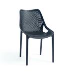 Stapelbaar kunststof lounge terras-binnen stoel op VOORRAAD!, Ophalen of Verzenden, Nieuw in verpakking, Meubilair