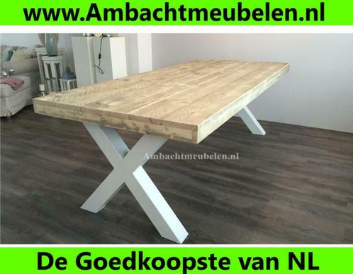 steigerhouten tafel, Huis en Inrichting, Tafels | Eettafels, Nieuw, Ophalen