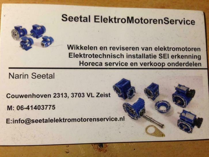 Seetal  ElektroMotorenService, Diensten en Vakmensen, Reparatie en Onderhoud | Witgoed en Apparatuur, 24-uursservice, Garantie