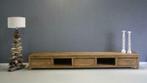 Laag tv meubel 3 meter breed te koop bij Indoteak, Ophalen, Teakhout, Nieuw, 200 cm of meer