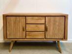 Retro dressoir 150 cm breed indoteak, 100 tot 150 cm, Teakhout, Nieuw, Ophalen of Verzenden