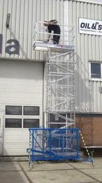9 meter zelfopbouwende steiger, Pedal-lift PL324, Ophalen