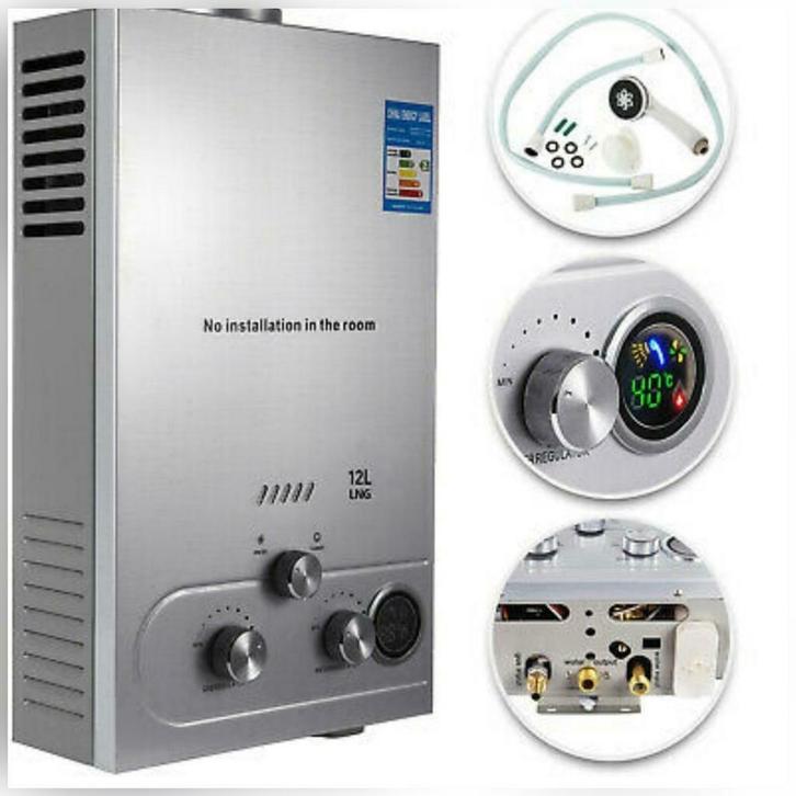 12L propaangeiser zonder waakvlam 135€, Doe-het-zelf en Verbouw, Geisers en Boilers, Nieuw, Geiser, Propaan of Butaan, Minder dan 3 jaar oud