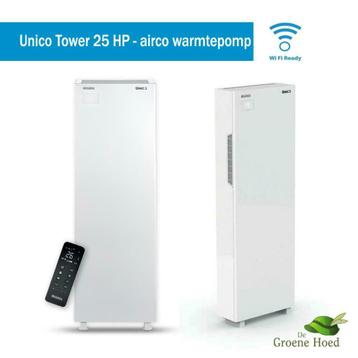 Unico Tower 25 HP slanke verwarming & airco zonder buitenuni