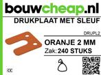 UITVULPLAATJES EN DRUKPLATEN BIJ BOUWCHEAP, Doe-het-zelf en Verbouw, IJzerwaren en Bevestigingsmiddelen, Ophalen of Verzenden