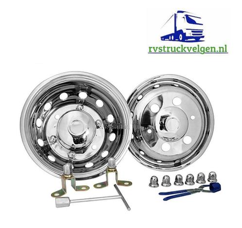 Rvs wieldop set dubbellucht Iveco Daily 65C - 75C (7,5Ton), Auto-onderdelen, Vrachtwagen-onderdelen, Iveco, Overige Auto-onderdelen