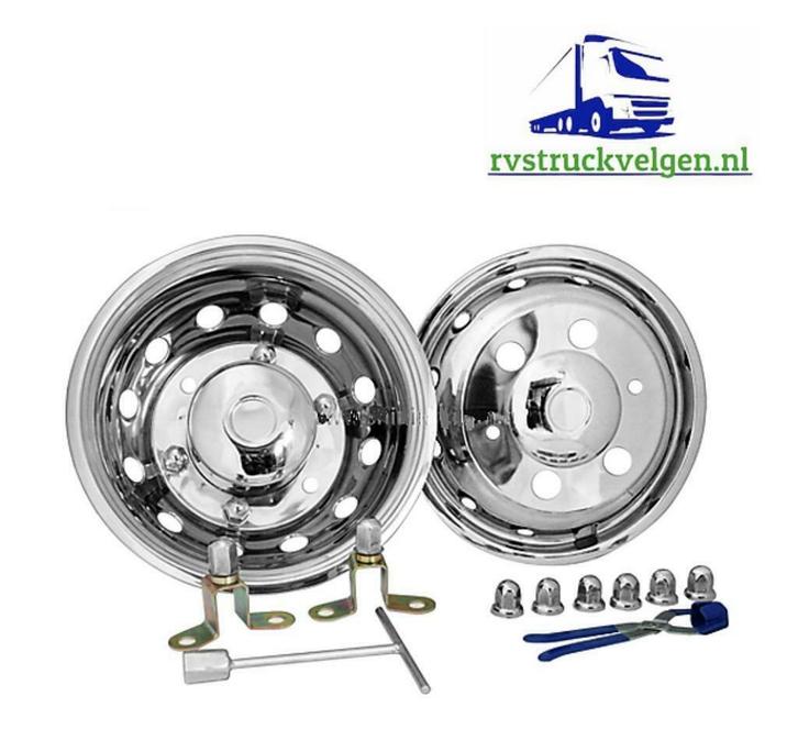 Rvs wieldop set dubbellucht Iveco Daily 65C - 75C (7,5Ton), Auto-onderdelen, Vrachtwagen-onderdelen, Iveco, Overige Auto-onderdelen
