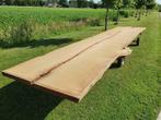 afrormosia boomstamtafel 630x145x6cm (plantage teak) (epoxy), Doe-het-zelf en Verbouw, Hout en Planken, Overige typen, Nieuw, Ophalen of Verzenden