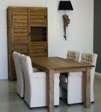 Robuuste Teaktafel verkrijgbaar 160 T/M 300 cm lang, Ophalen, 150 tot 200 cm, Teakhout, Landelijk