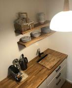 Eiken keukenbladen lengte van 100 tot 420cm, 64cm diep, 40mm, Ophalen, Overige kleuren, Nieuw, Minder dan 100 cm