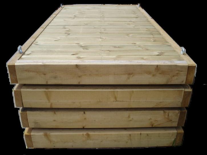 VLOT / WERKVLOT. Robuuste houten vlotten te koop!, Watersport en Boten, Beroepsscheepvaart, Nieuw, Overige typen, Minder dan 100 pk