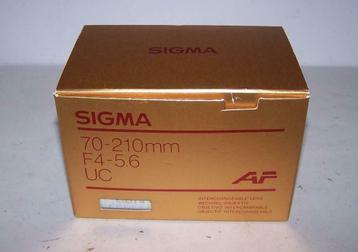 Sigma 70-210mm F4-5.6 UC SAF. Splinternieuw in doos. beschikbaar voor biedingen