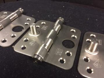 RVS Kogellager scharnier 89x89x3 met dievepin SKG*** NIEUW.  beschikbaar voor biedingen