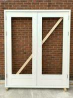 Openslaande dubbele set deuren met Kozijn Tuindeuren Meranti, Deurkozijn, Nieuw, Ophalen of Verzenden, 150 tot 225 cm