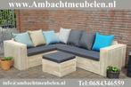 steigerhout Loungeset Tuinbank Hoekbank Bank SHOWROOM OPEN, Verzenden, Bank, Steigerhout, Nieuw