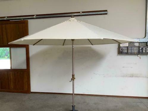 ≥ Horeca parasol 300 cm ecru-geel-groen luxe nieuw — Parasols Marktplaats