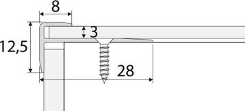 Trapkantprofielen voor de renovatie met pvc vlooren tot 3mm