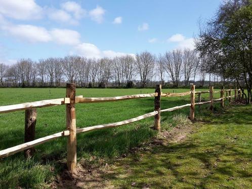 Post en Rail  kastanje hout omheining. Schapenhek . Palen, Tuin en Terras, Schuttingen, Nieuw, Hout, 1 tot 2 meter, Minder dan 3 meter