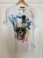 Philip Plein T- shirt XXL wit/gekleurd nieuw