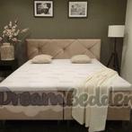 Prachtige Boxspring Velourse Granada Hoge Kwaliteit!, Ophalen of Verzenden, Nieuw, Stof