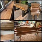 Eikenhouten vensterbanken, balken, planken, tafels, banken.., Doe-het-zelf en Verbouw, Hout en Planken, Ophalen, Eiken, Overige typen