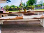 kloostertafel de Luxe Extreme Supreme 115 x 330 x 77 cm, Nieuw, Ophalen of Verzenden, Vijf personen of meer, Eikenhout