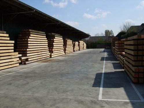 Eiken  balken / Eiken Palen / Eikenhout balken uit VOORRAAD, Doe-het-zelf en Verbouw, Hout en Planken, Nieuw, Balk, Eiken, 300 cm of meer