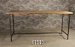 Industriële bartafel nr.8909 Maatwerk, Ophalen of Verzenden, Nieuw, Eikenhout
