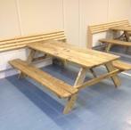 Picknicktafel, Picknick tafels diverse afmetingen, grenen, Tuin en Terras, Tuinsets en Loungesets, Nieuw, Hout, Ophalen