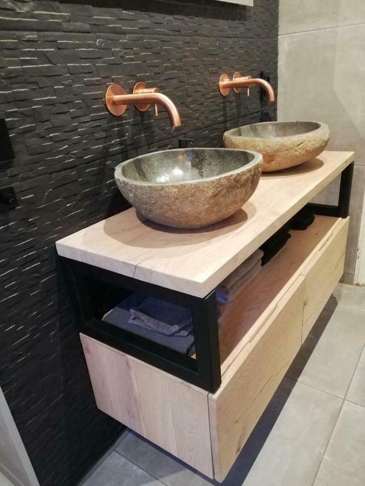 eiken badkamer meubel Tokio op maat gemaakt div kleuren, Huis en Inrichting, Badkamer | Badkamermeubels, Nieuw, Minder dan 100 cm