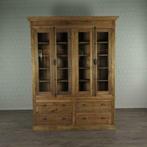 20256 Vitrine, boekenkast van Teak, 1.80 m, Huis en Inrichting, Kasten | Vitrinekasten, Ophalen of Verzenden, Nieuw, Glas, Vintage