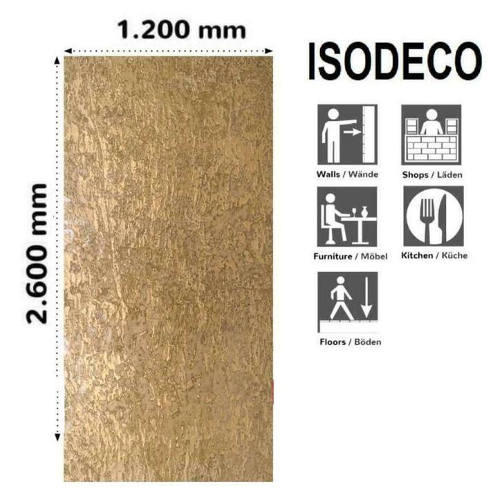 XXL Metal Goud Stuc metalstuc wand platen wandpanelen strip, Doe-het-zelf en Verbouw, Platen en Panelen, Nieuw, Overige materialen