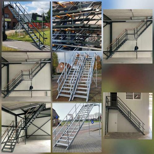 Stalen trappen nieuw/ gebruikt now5000, Doe-het-zelf en Verbouw, Ladders en Trappen, Nieuw, Ophalen of Verzenden