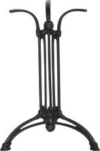 Rond gietijzeren tafel met marmer blad 80 x 74 cm tafels, Overige materialen, Bistro, 50 tot 100 cm, Rond