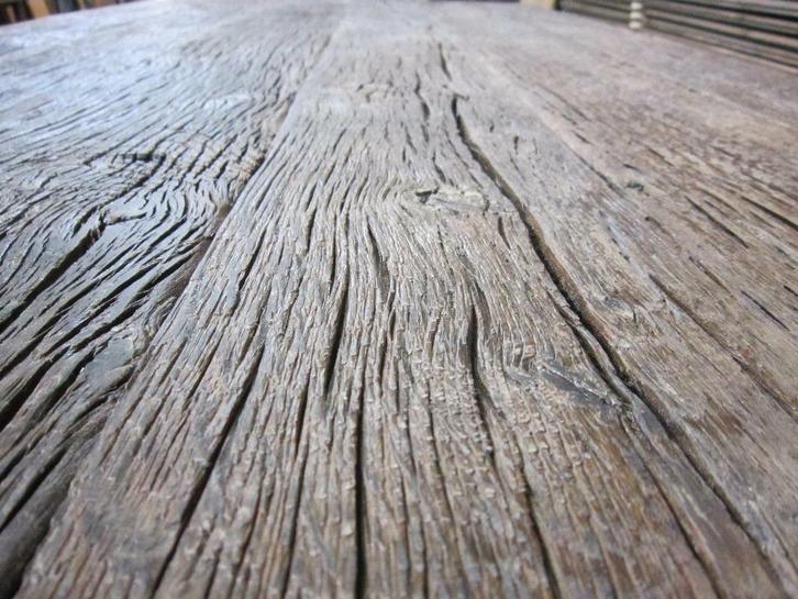 Oude eiken wagondelen tafelbladen wagonplanken maatwerk blad, Doe-het-zelf en Verbouw, Hout en Planken, Gebruikt, Plank, Eiken