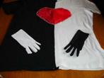 5 shirts zwart wit rood hart LOOPGROEP dorpsfeest