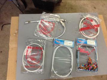Honda MT kabelsets,wit,rood,blauw en geel n.o.s