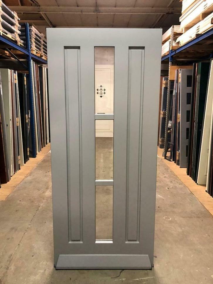 nieuwe voordeur(en), Doe-het-zelf en Verbouw, Deuren en Horren, Nieuw, Buitendeur, 200 tot 215 cm, 80 tot 100 cm, Glas, Hout, Ophalen of Verzenden