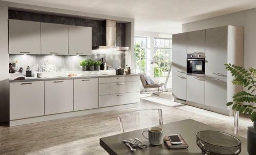 keukenaanbieding   300 cm.-180 cm.  vandaag open, Huis en Inrichting, Keuken | Complete keukens, Nieuw, Dubbelwandige keuken, Grijs