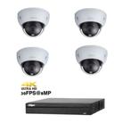 8MP Dahua IP POE camera set/4CH NVR+4x cameras/FPS 30@8MP, Ophalen of Verzenden, Nieuw, Buitencamera
