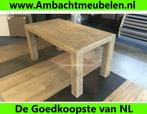 STEIGERHOUT eettafel Tafels Tafel MET bijpassende Bankjes, Ophalen, Nieuw