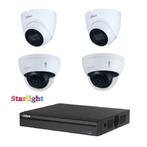 4MP Dahua WizSense Starlight IP POE  set /4CH NVR+4x cameras, Nieuw, Buitencamera, Ophalen of Verzenden