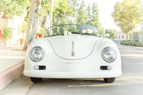 Porsche 356 Speedster huren, trouwauto wit of zwart, verhuur, Diensten en Vakmensen, Verhuur | Auto en Motor, Personenauto, Trouwauto